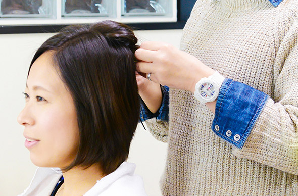 ヘアスタイリング