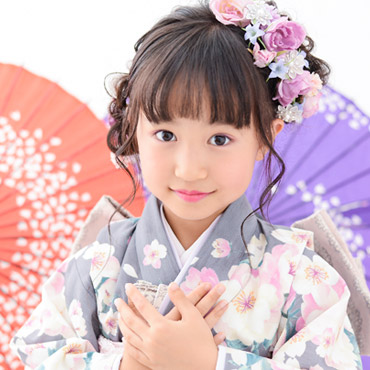 7歳の七五三におすすめのお花モチーフヘアアレンジ